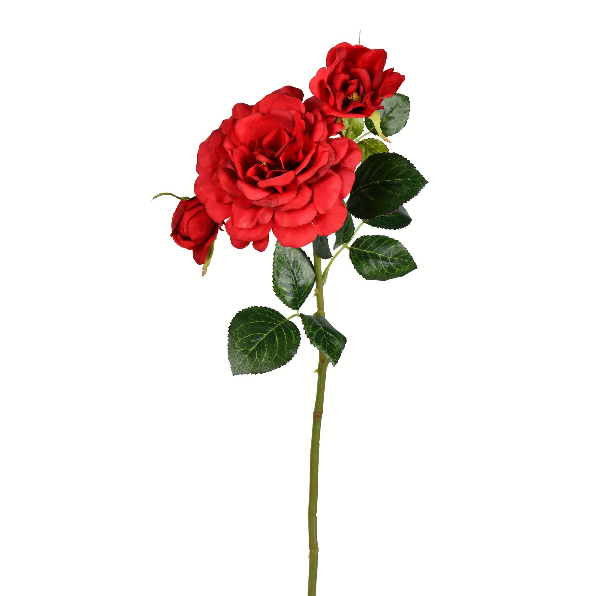 Burgundy Rose Stem, 3ct.